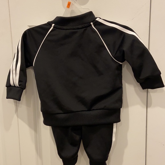 Like New! adidas Black & White Warm Up Suit - Picture 7 of 9